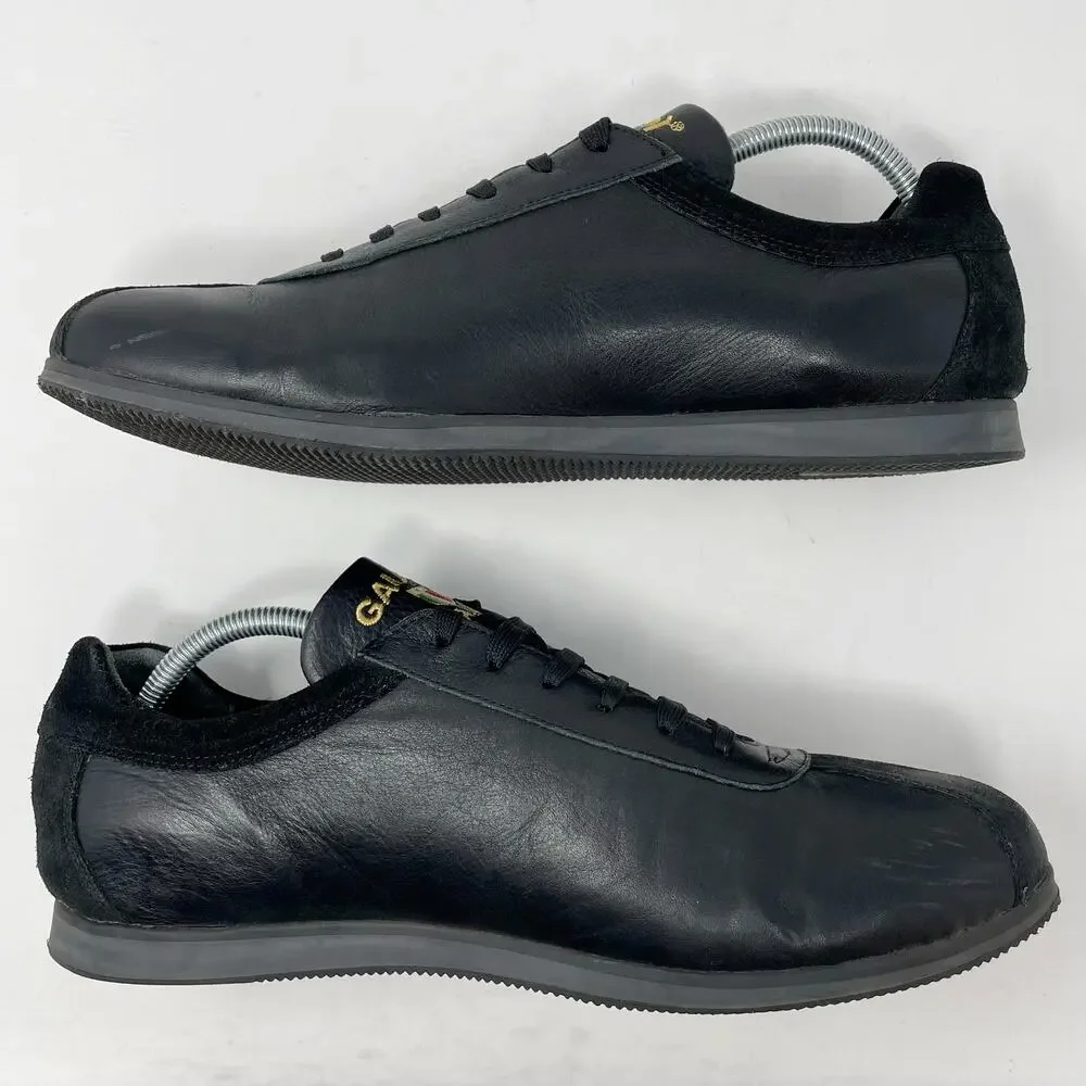 Gaudi Black Leather Suede Sneakers Mens Size EU 44 US 10.5